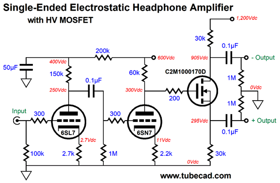 Mosfet best sale headphone amplifier